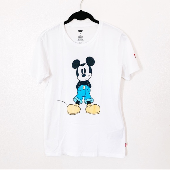 Levi's Tops - Levis X Disney Mickey Mouse White Micky Tee Shirt
